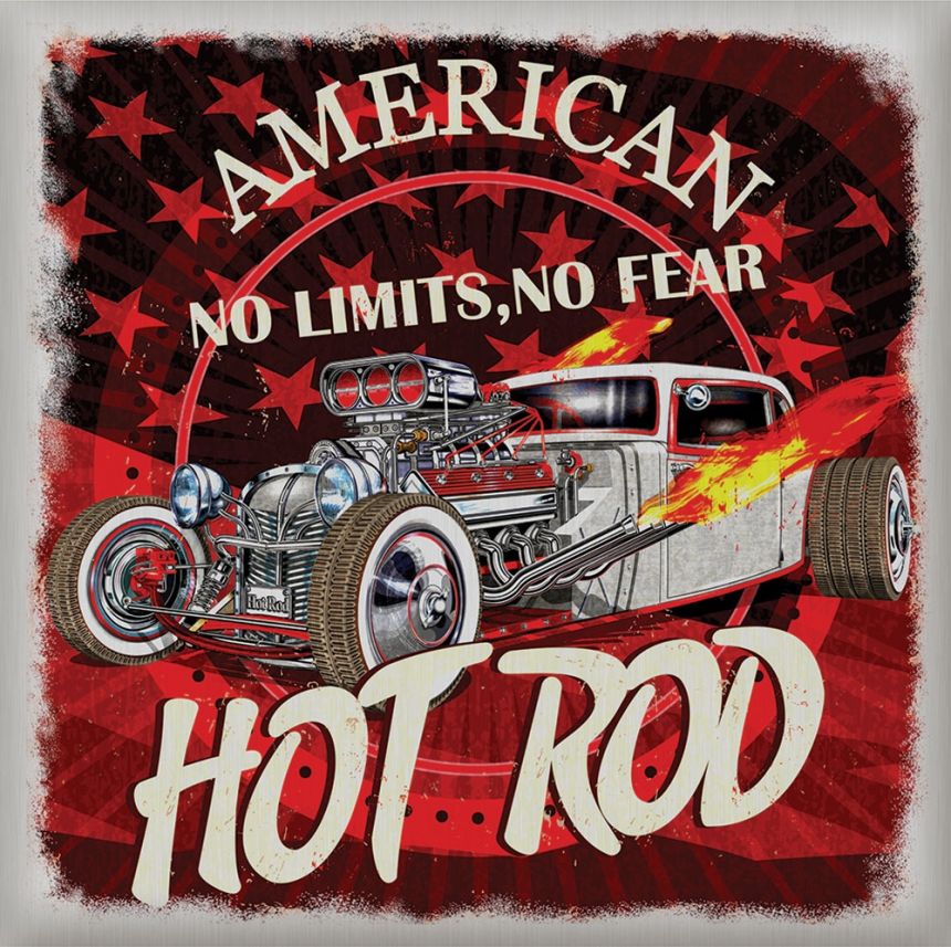 SS 3852 Hot Rod autó falmatrica